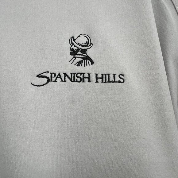 Spanish Hills CC Camarillo Ca FJ DryJoys 1/2 Zip S/S Tour Collection Jacket SZ L - Picture 2 of 9